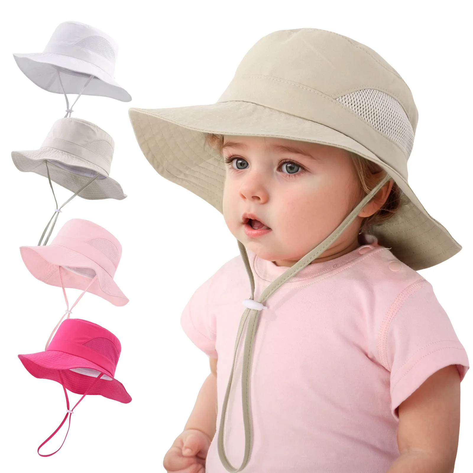 Children's fisherman hats for 3 months to 10 years old, summer outdoor sun protection and UV-blocking sun hats, mesh breathable
Children's fisherman hats for 3 months to 10 years old, summer outdoor sun protection and UV-blocking sun hats, mesh breathable