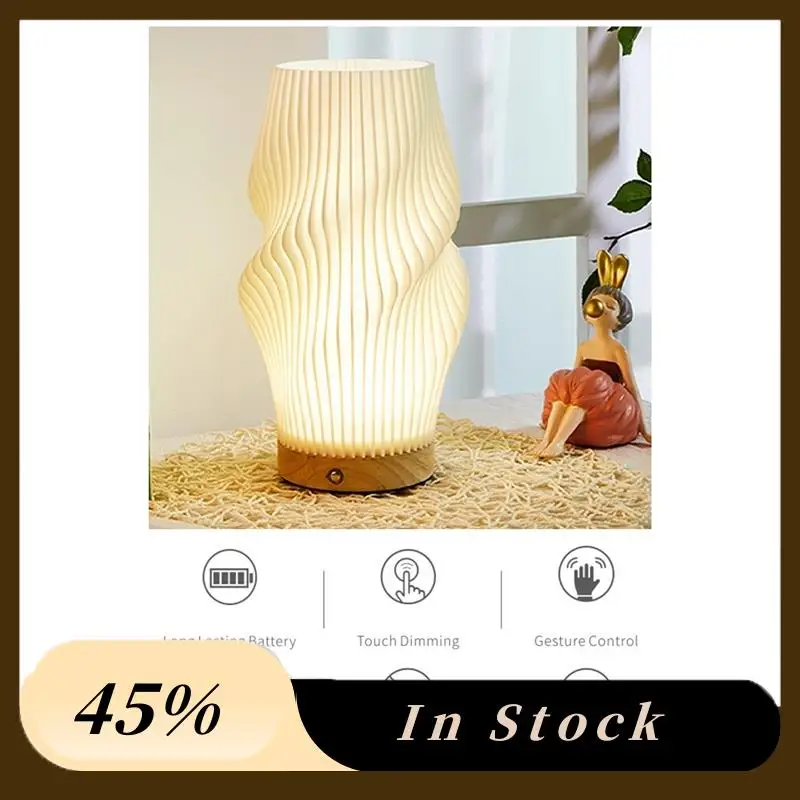 The New Dimmable Novelty Small Table Lamp For Bedroom Vintage Style Striped Small Night Light Lamp Bedside Lamp
The New Dimmable Novelty Small Table Lamp For Bedroom Vintage Style Striped Small Night Light Lamp Bedside Lamp