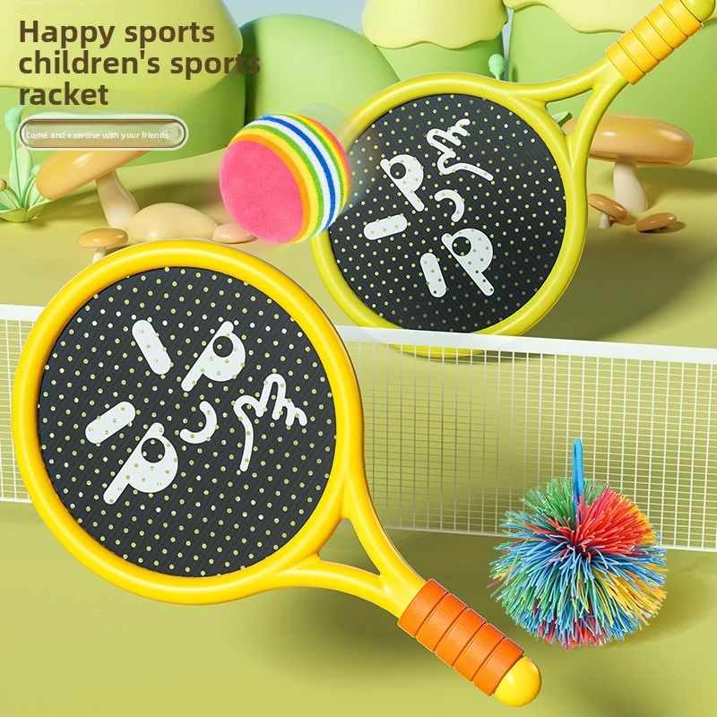 Kids Tennis Racket Indoor Outdoor Sports Toy Quiet Noiseless for Children Parent Interactive Educational with Lightweight Frame
Kids Tennis Racket Indoor Outdoor Sports Toy Quiet Noiseless for Children Parent Interactive Educational with Lightweight Frame