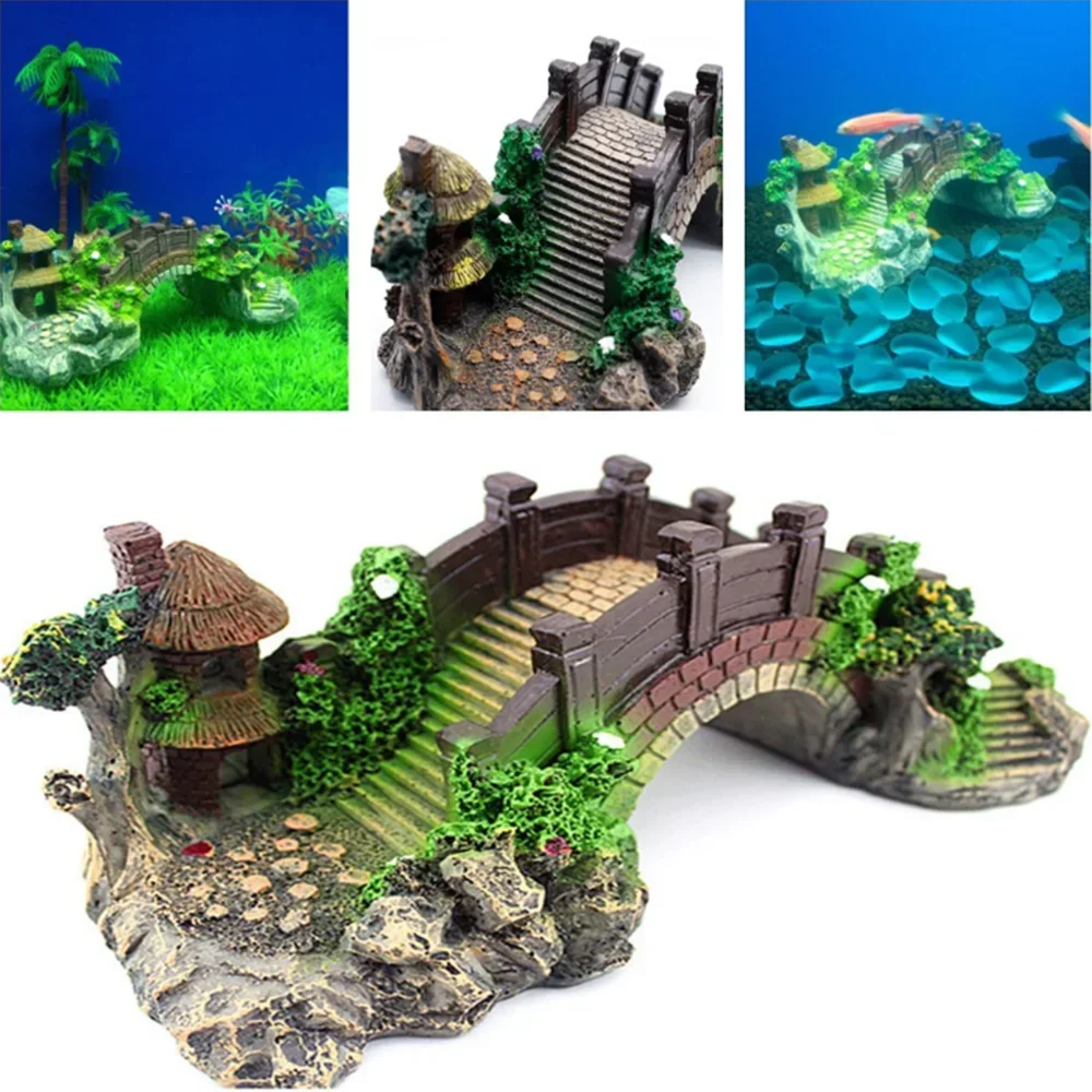 Vintage Decorative Aquarium Fish Tank Bridge Landscape Ornaments Pavilion Tree Plants Resin Design Pet Supplies Home Decorations
Vintage Decorative Aquarium Fish Tank Bridge Landscape Ornaments Pavilion Tree Plants Resin Design Pet Supplies Home Decorations