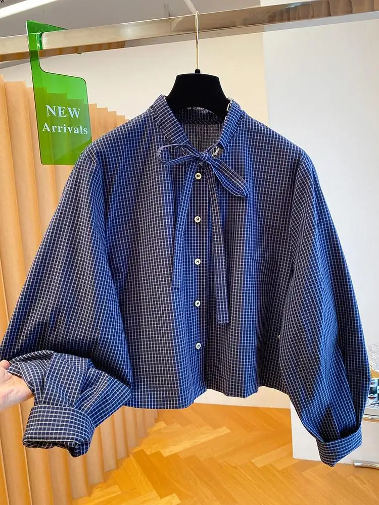 Женские осенне-зимние клетчатые блузки с длинным рукавом, женские топы, темно-синие блузки, модная рубашка Blusas Roupa Feminina
Женские осенне-зимние клетчатые блузки с длинным рукавом, женские топы, темно-синие блузки, модная рубашка Blusas Roupa Feminina