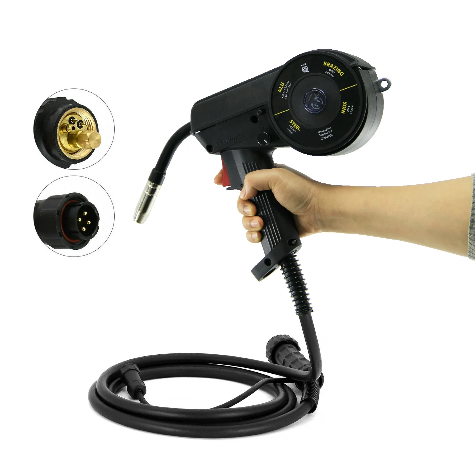 DEM QLBF-200iii Spool Push-Pull Welding Guns
DEM QLBF-200iii Spool Push-Pull Welding Guns