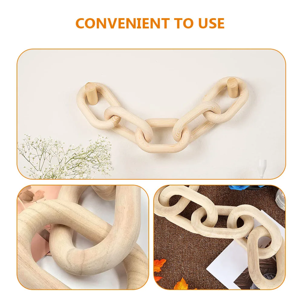 Wooden Link Decor Rustic Style Wood Chain Handicraft Wall Ornament Hanging Pendant For Home Living Room Bedroom Decorative
Wooden Link Decor Rustic Style Wood Chain Handicraft Wall Ornament Hanging Pendant For Home Living Room Bedroom Decorative
