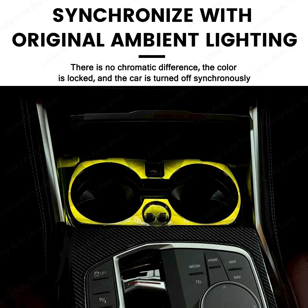 For BMW 3Serie G20 G21 G22 G23 G26 G80 G82 G83 I3 I4 Car Crystal water cup light with central control LED 11 color ambient ligh
For BMW 3Serie G20 G21 G22 G23 G26 G80 G82 G83 I3 I4 Car Crystal water cup light with central control LED 11 color ambient ligh