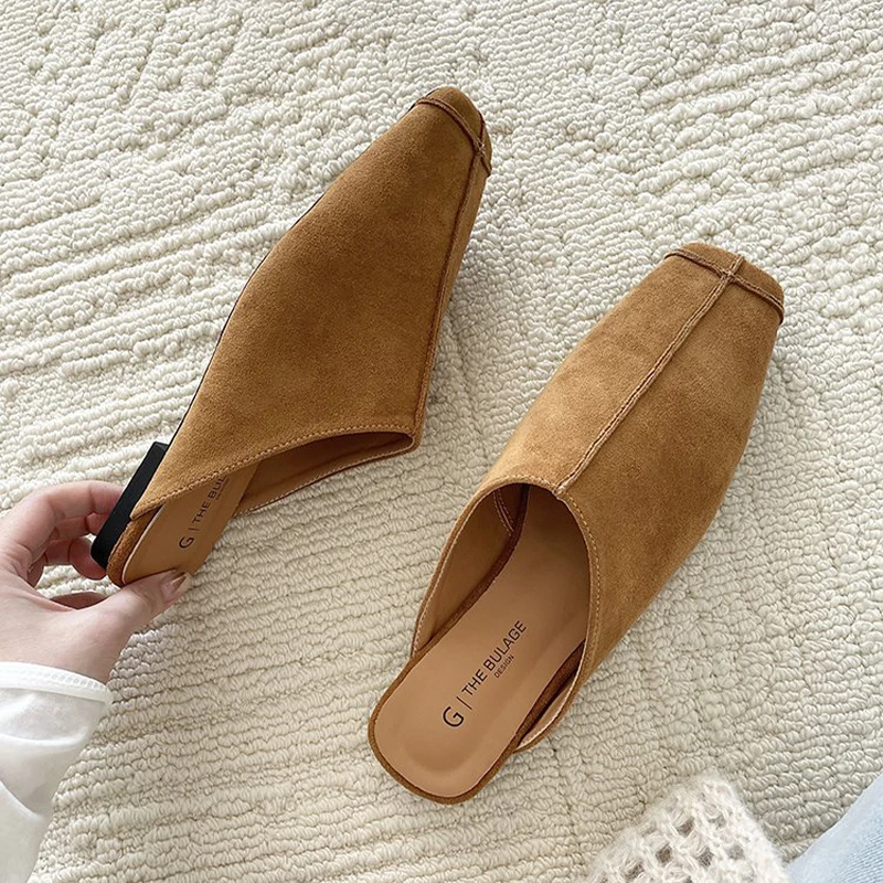 Flats Mules Shoes Women Square Toe Slippers Suede Sandals Women 2025 Summer Casual Comfort Slides Slingback Flip Flops De Mujer
Flats Mules Shoes Women Square Toe Slippers Suede Sandals Women 2025 Summer Casual Comfort Slides Slingback Flip Flops De Mujer