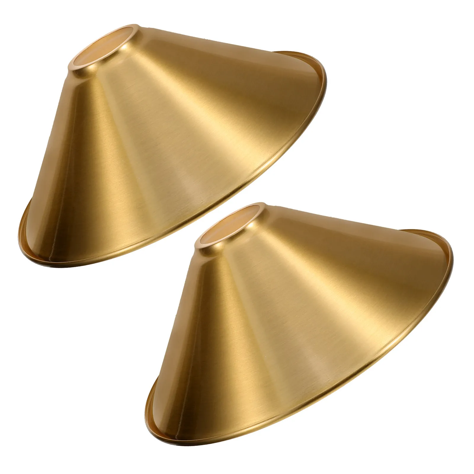 2Pcs Vintage Copper Cone Lampshade Iron Metal Cover for E27 Pendant Light Bedroom Kitchen Dining Room Hanging Light Shade
2Pcs Vintage Copper Cone Lampshade Iron Metal Cover for E27 Pendant Light Bedroom Kitchen Dining Room Hanging Light Shade