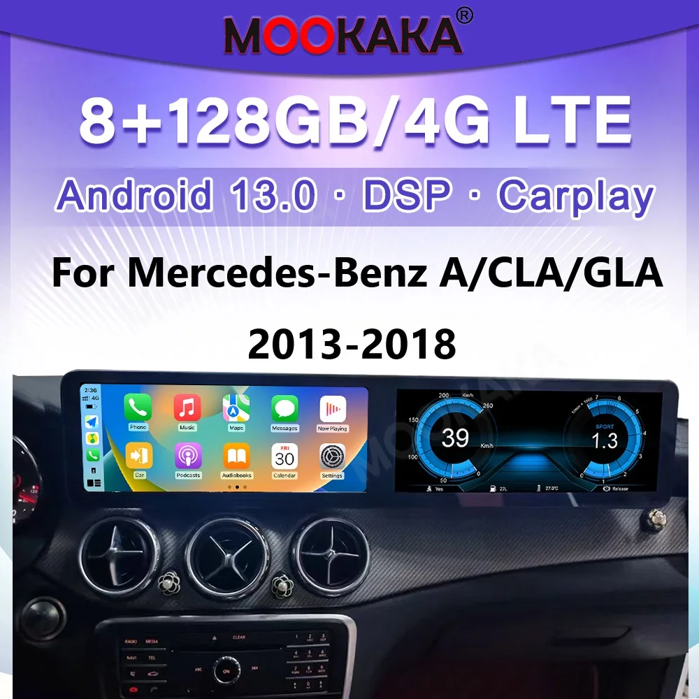 12,3-дюймовый автомобильный радиоприемник с двойным экраном для Mercedes-Benz A/CLA/GLA 2013-2018 Carplay Android, мультимедийный плеер, GPS-навигация, стерео
12,3-дюймовый автомобильный радиоприемник с двойным экраном для Mercedes-Benz A/CLA/GLA 2013-2018 Carplay Android, мультимедийный плеер, GPS-навигация, стерео