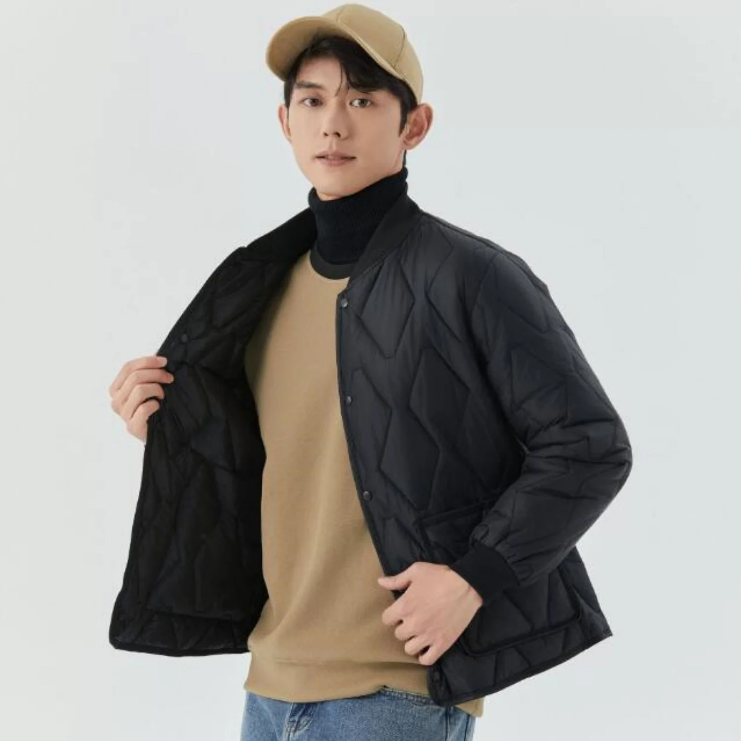 Winter Men Long Sleeve Cotton Jacket Commute Thick Warm Fashion City Padded Jacket Thread Collar Casual Comfort Outerwear
Winter Men Long Sleeve Cotton Jacket Commute Thick Warm Fashion City Padded Jacket Thread Collar Casual Comfort Outerwear