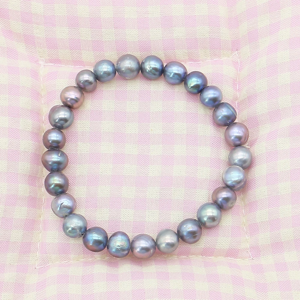 Natural Freshwater Baroque Round High-Color-Value Colored Straight-Hole Pearl Bracelet 20cm for Parties Gifts and Souvenirs
Natural Freshwater Baroque Round High-Color-Value Colored Straight-Hole Pearl Bracelet 20cm for Parties Gifts and Souvenirs