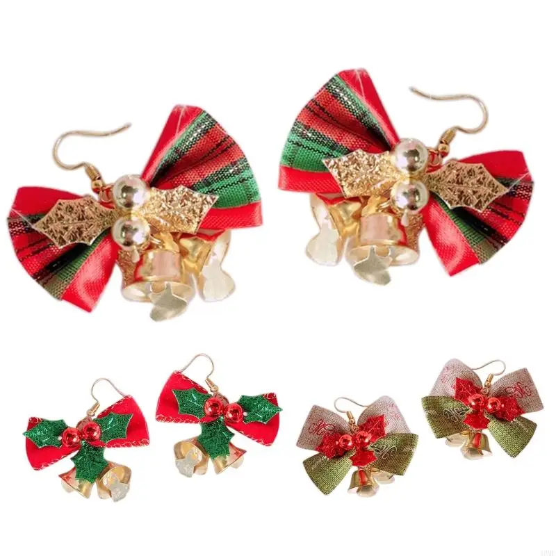49MF Trendy Statement Christmas Earrings Sweet Fashion Bow Bells Earrings Jewelry for Women Girls Christmas Gifts
49MF Trendy Statement Christmas Earrings Sweet Fashion Bow Bells Earrings Jewelry for Women Girls Christmas Gifts