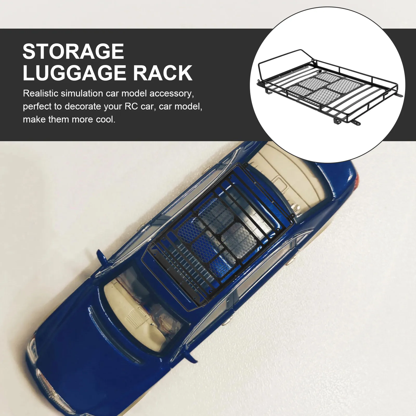 Car Roof Luggage Bracket Black for 1:10 Crawler Realistic Rc Car Storage Rack Cargo Holder Simulation Accessory
Car Roof Luggage Bracket Black for 1:10 Crawler Realistic Rc Car Storage Rack Cargo Holder Simulation Accessory