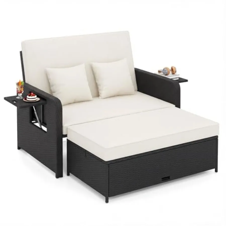 wi Chions, Outdoor Wier Love Sofa wi Storage Ottoman, 4-Level Adable Bkr, Bed r for Yard, Balcony, Porch, Gar, Pool Blk+White
wi Chions, Outdoor Wier Love Sofa wi Storage Ottoman, 4-Level Adable Bkr, Bed r for Yard, Balcony, Porch, Gar, Pool Blk+White
