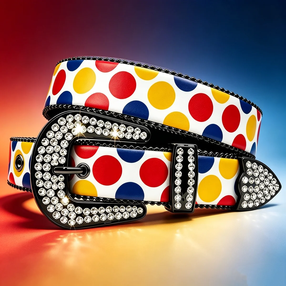 Polka Dot Print Rhinestone Waist Belt Y2K Cartoon Waist Strap Unisex Fashion Accessory for Men Women Daily Casual Outfits
Polka Dot Print Rhinestone Waist Belt Y2K Cartoon Waist Strap Unisex Fashion Accessory for Men Women Daily Casual Outfits