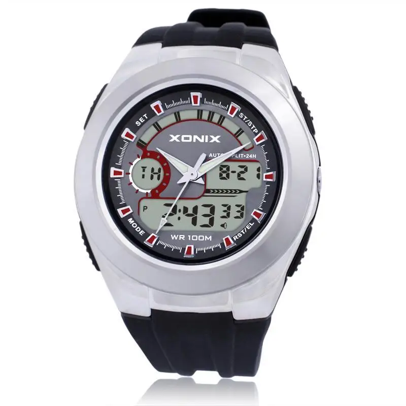XONIX Sports Waterproof Trend Fashion Electronic Student Luminous Double Black Watch Men's Swimming Alarm Clock Watch Men's
XONIX Sports Waterproof Trend Fashion Electronic Student Luminous Double Black Watch Men's Swimming Alarm Clock Watch Men's