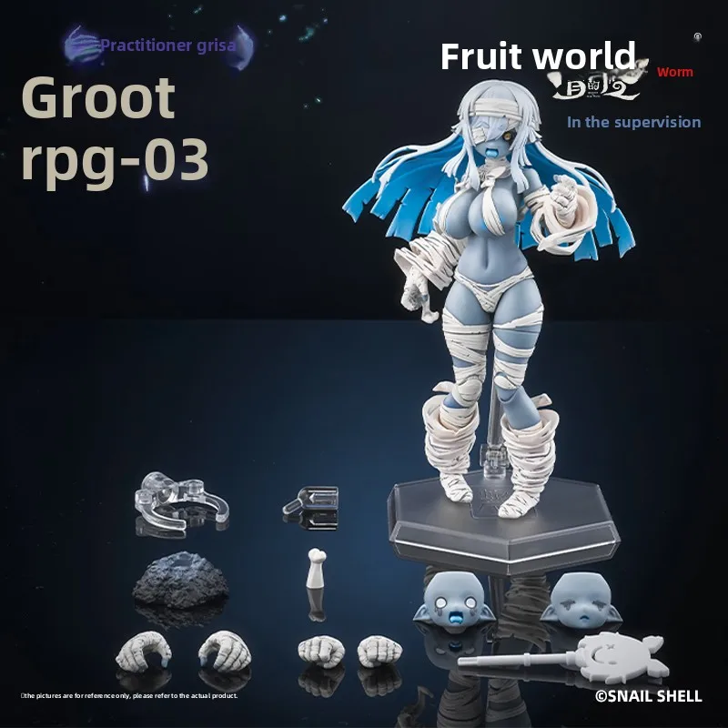 Original Snail Shell RPG-03 Reviver Grisa Blue Belt Special Edition 1/12PVC Movable Model Figurine Doll or Action Figure Gifts
Original Snail Shell RPG-03 Reviver Grisa Blue Belt Special Edition 1/12PVC Movable Model Figurine Doll or Action Figure Gifts