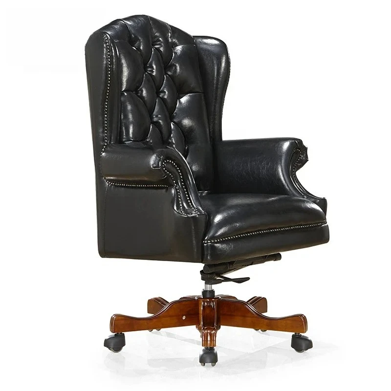 CZ Genuine Leather Executive Chair European Style Reclining Office Chair Comfortable Long Sitting Office Backrest Chair
CZ Genuine Leather Executive Chair European Style Reclining Office Chair Comfortable Long Sitting Office Backrest Chair