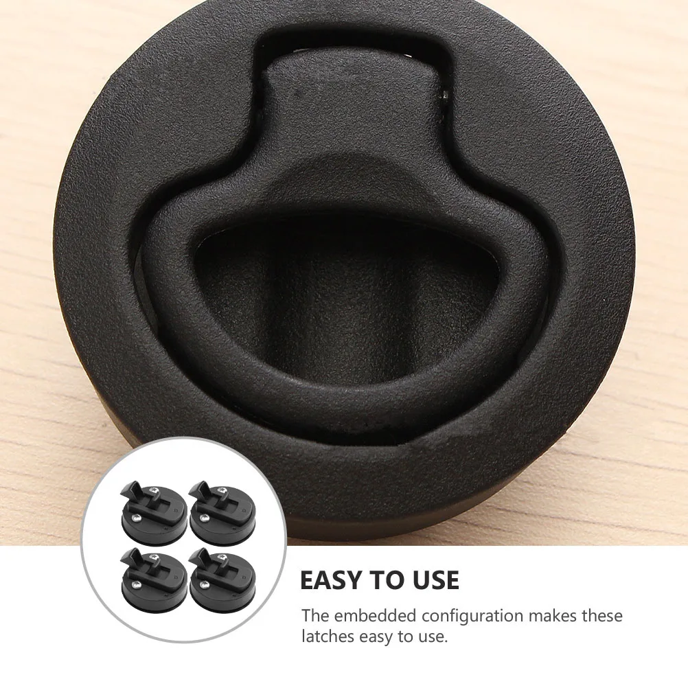 4 Pcs Black Door Latches Durable functional Locks for RV Yacht House Doors ABS Material Simple Installation Hardware
4 Pcs Black Door Latches Durable functional Locks for RV Yacht House Doors ABS Material Simple Installation Hardware