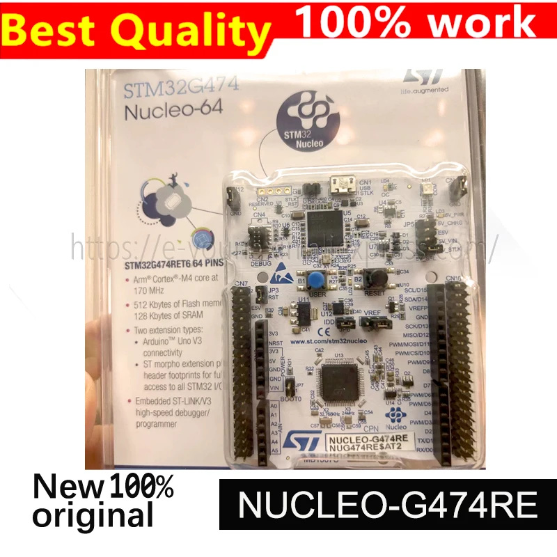 1PCS/LOT NUCLEO-G474RE MCU Nucleo-64 Development board STM32G474RET6
1PCS/LOT NUCLEO-G474RE MCU Nucleo-64 Development board STM32G474RET6