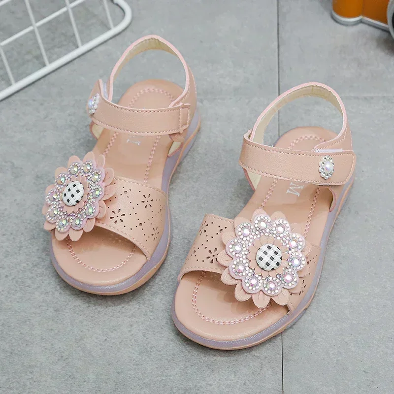 Summer New Casual Girl Open-toe Rhinestone Sandals Street School Student Kids Children's Soft-soled Slippers Size 21-30
Summer New Casual Girl Open-toe Rhinestone Sandals Street School Student Kids Children's Soft-soled Slippers Size 21-30