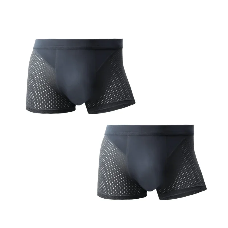 2PCS ice silk men's boxers summer thin modal mesh breathable boxers short pants
2PCS ice silk men's boxers summer thin modal mesh breathable boxers short pants