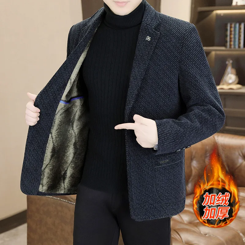 High-quality Young and Middle-aged Business Suit Gold Mink Velvet Casual Chenille Woolen Coat
High-quality Young and Middle-aged Business Suit Gold Mink Velvet Casual Chenille Woolen Coat