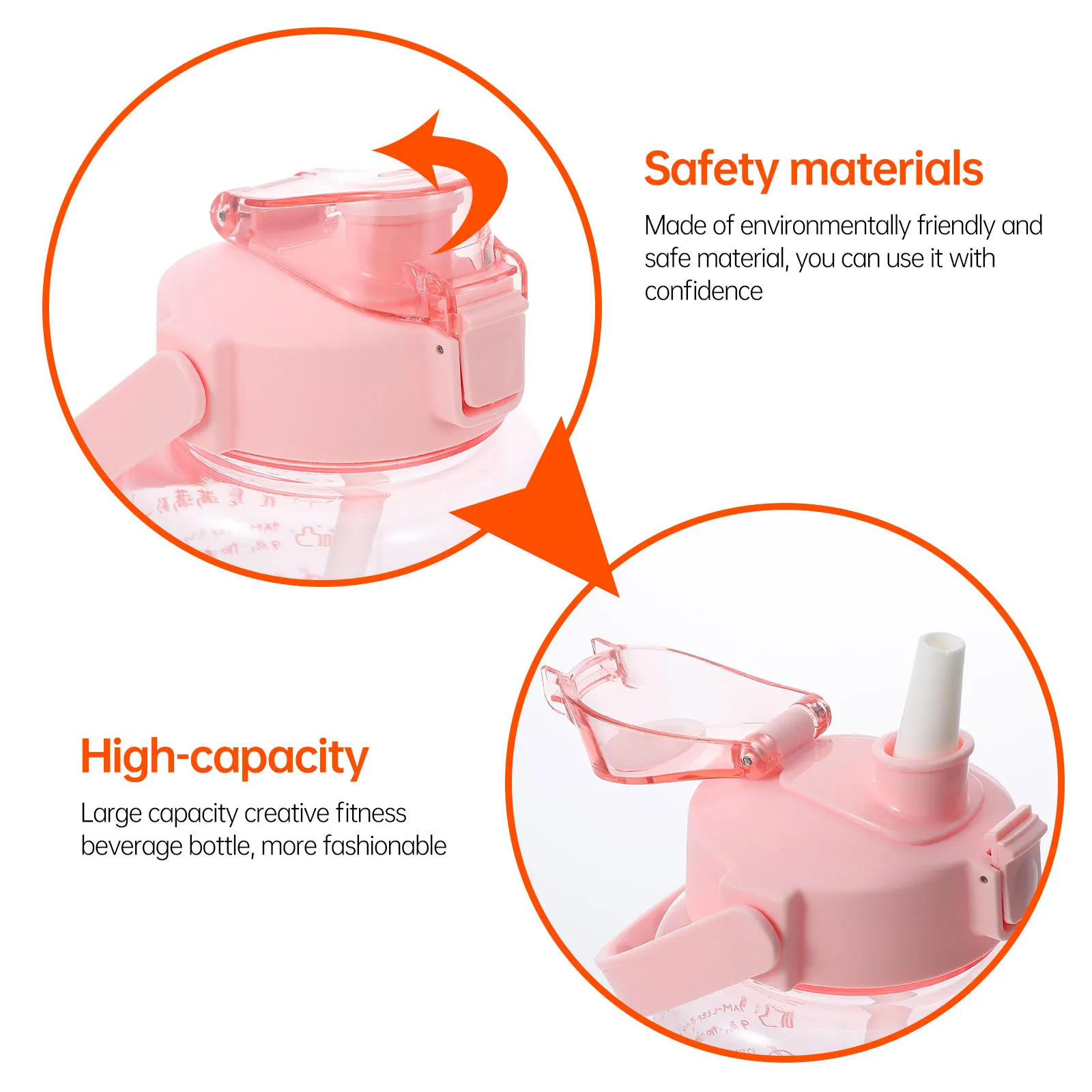 Large Capacity Cup with Straw Gym Bottle Sport Water Shaker Jug Side Handle Plastic Daily Intake Travel
Large Capacity Cup with Straw Gym Bottle Sport Water Shaker Jug Side Handle Plastic Daily Intake Travel