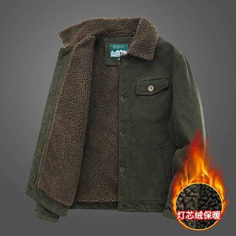 Winter Jacket Men Male Thermal Windbreaker Corduroy Male Casual Multiple Pockets Oversized Fleece Jackets Mens Solid Clothing
Winter Jacket Men Male Thermal Windbreaker Corduroy Male Casual Multiple Pockets Oversized Fleece Jackets Mens Solid Clothing