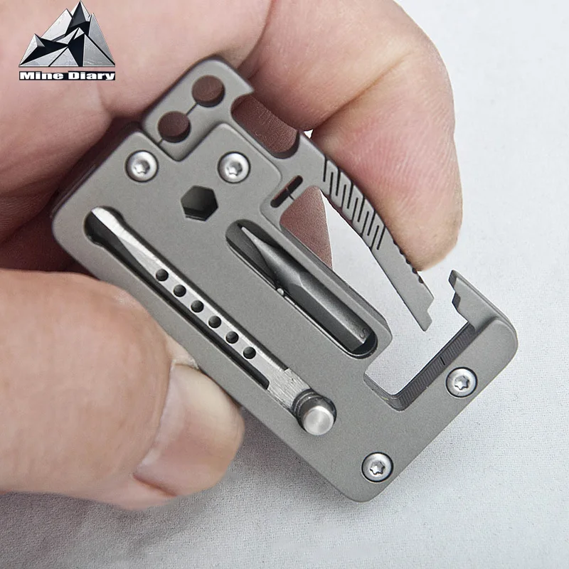 Outdoor EDC 5 IN 1 Titanium Alloy Keychain Folding Knife Multifunction Wrench Screwdriver Corkscrew Self-defense Tool Accs
Outdoor EDC 5 IN 1 Titanium Alloy Keychain Folding Knife Multifunction Wrench Screwdriver Corkscrew Self-defense Tool Accs