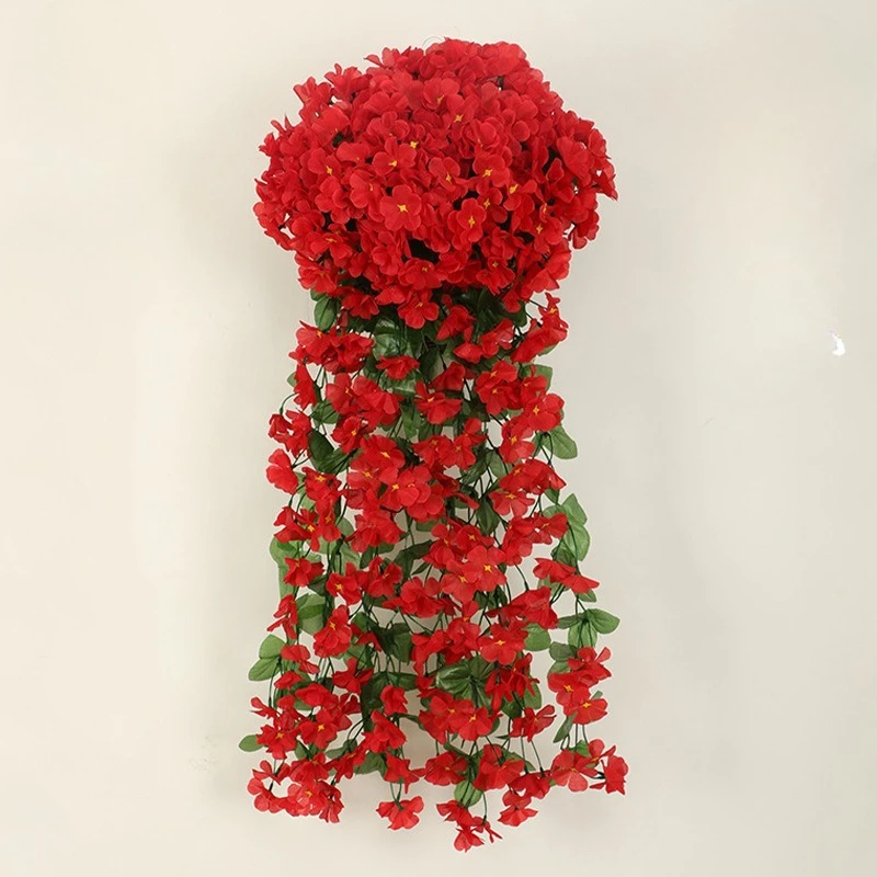 Artificial violet wall hanging wedding decoration fake flowers hanging vine orchid
Artificial violet wall hanging wedding decoration fake flowers hanging vine orchid