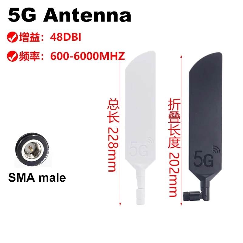 1Pcs 5G 4G LTE Antenna SMA male High Gain GSM/GPRS External Omni ABS Rotatable Plastic Pole Antenna For 5G WiFi Router Modem
1Pcs 5G 4G LTE Antenna SMA male High Gain GSM/GPRS External Omni ABS Rotatable Plastic Pole Antenna For 5G WiFi Router Modem