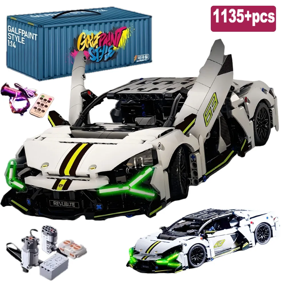 1135+ Pcs City RC Racing Car Building Blocks Famous Technical Remote Control Sports Vehicle Bricks MOC Toys for Kids Adult Gifts
1135+ Pcs City RC Racing Car Building Blocks Famous Technical Remote Control Sports Vehicle Bricks MOC Toys for Kids Adult Gifts