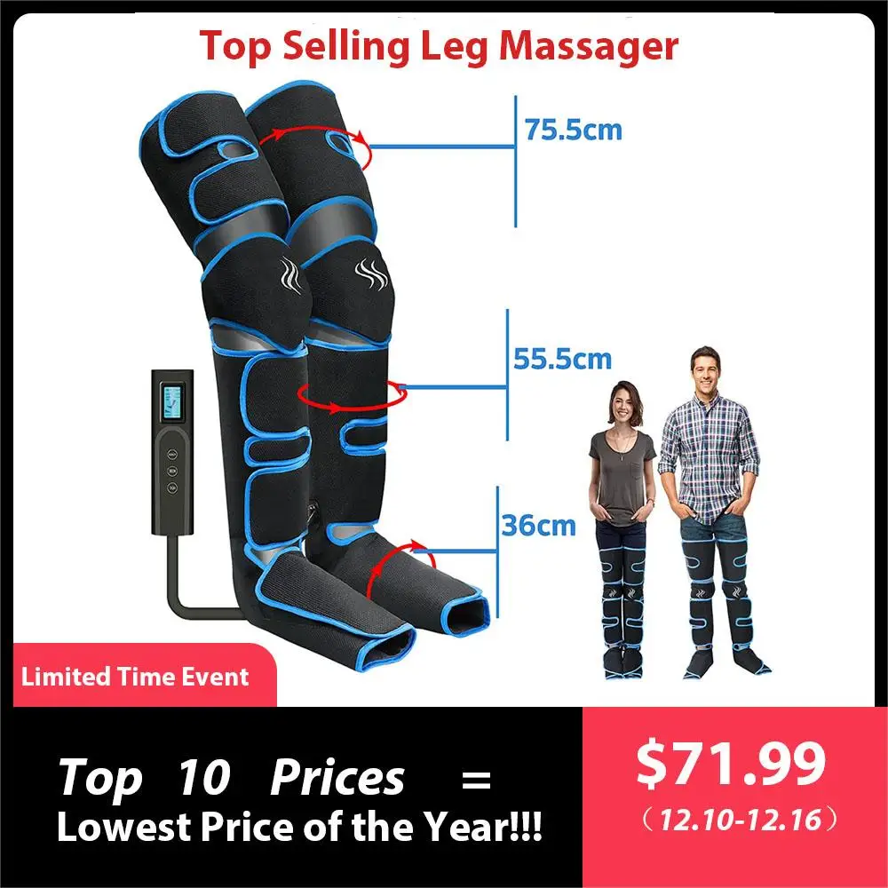 MajorFoot air pressure leg massager promotes blood circulation, body massager, muscle relaxation, lymphatic drainage device 360°
MajorFoot air pressure leg massager promotes blood circulation, body massager, muscle relaxation, lymphatic drainage device 360°