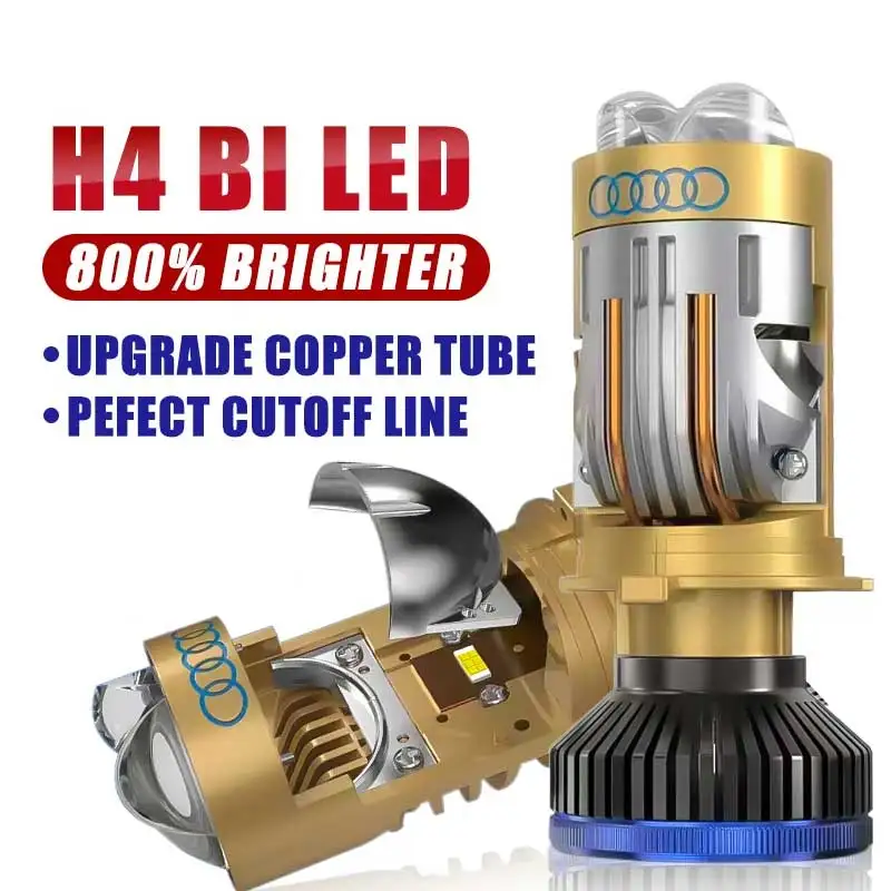 LED headlight h4 projector lens super long range super bright Replacement of the original car lights high low light 12V
LED headlight h4 projector lens super long range super bright Replacement of the original car lights high low light 12V