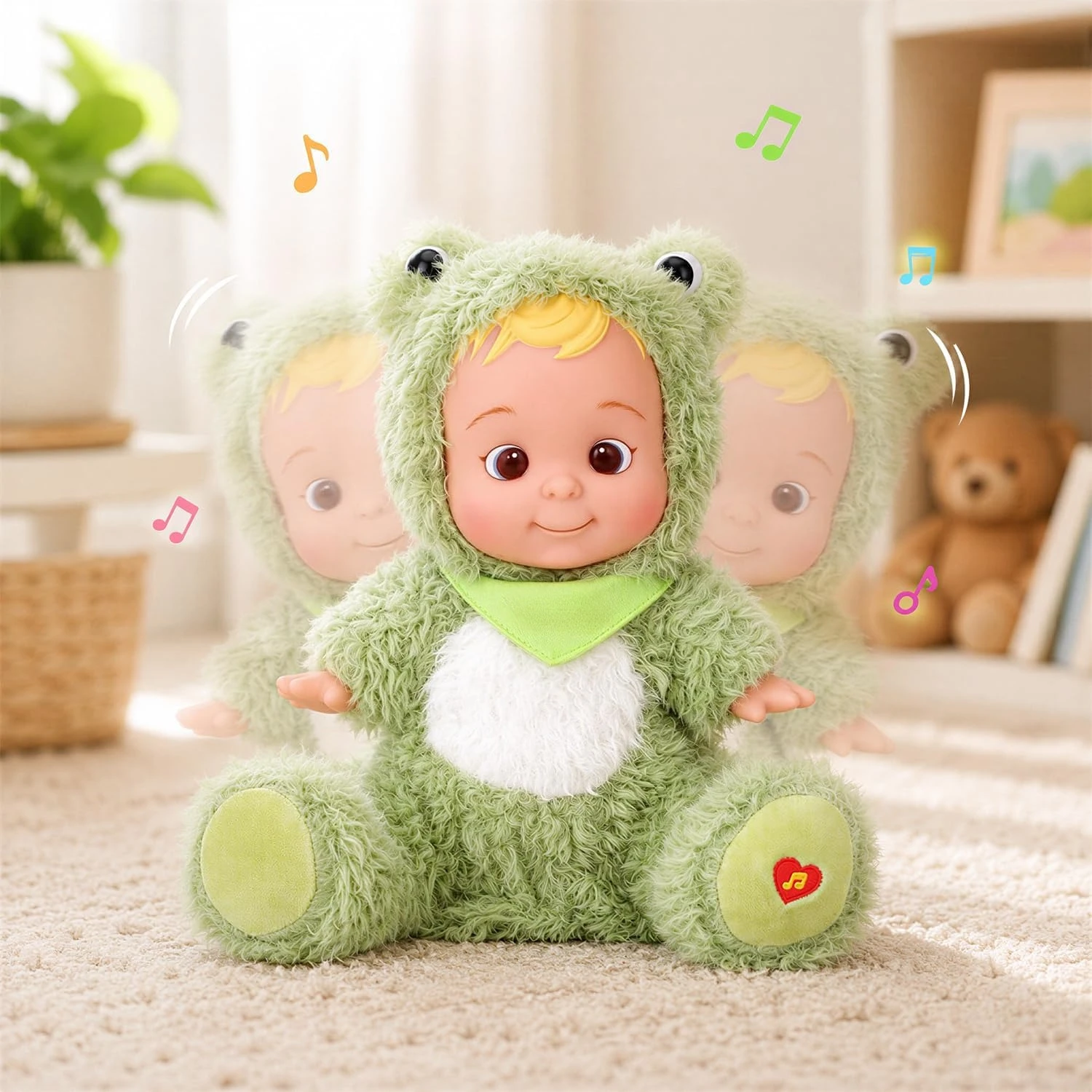 1Pc Musical Wiggling Plush Doll, singing & dancing interactive toy, warm birthday gift for toddlers aged 1-3 years old
1Pc Musical Wiggling Plush Doll, singing & dancing interactive toy, warm birthday gift for toddlers aged 1-3 years old