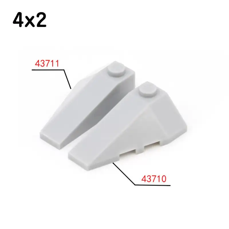 50g/41PCS MOC Building Block Parts 43711 4x2 Wedge Brick Right Side With Triple Ramp Educational Assembles Particles Toy
50g/41PCS MOC Building Block Parts 43711 4x2 Wedge Brick Right Side With Triple Ramp Educational Assembles Particles Toy