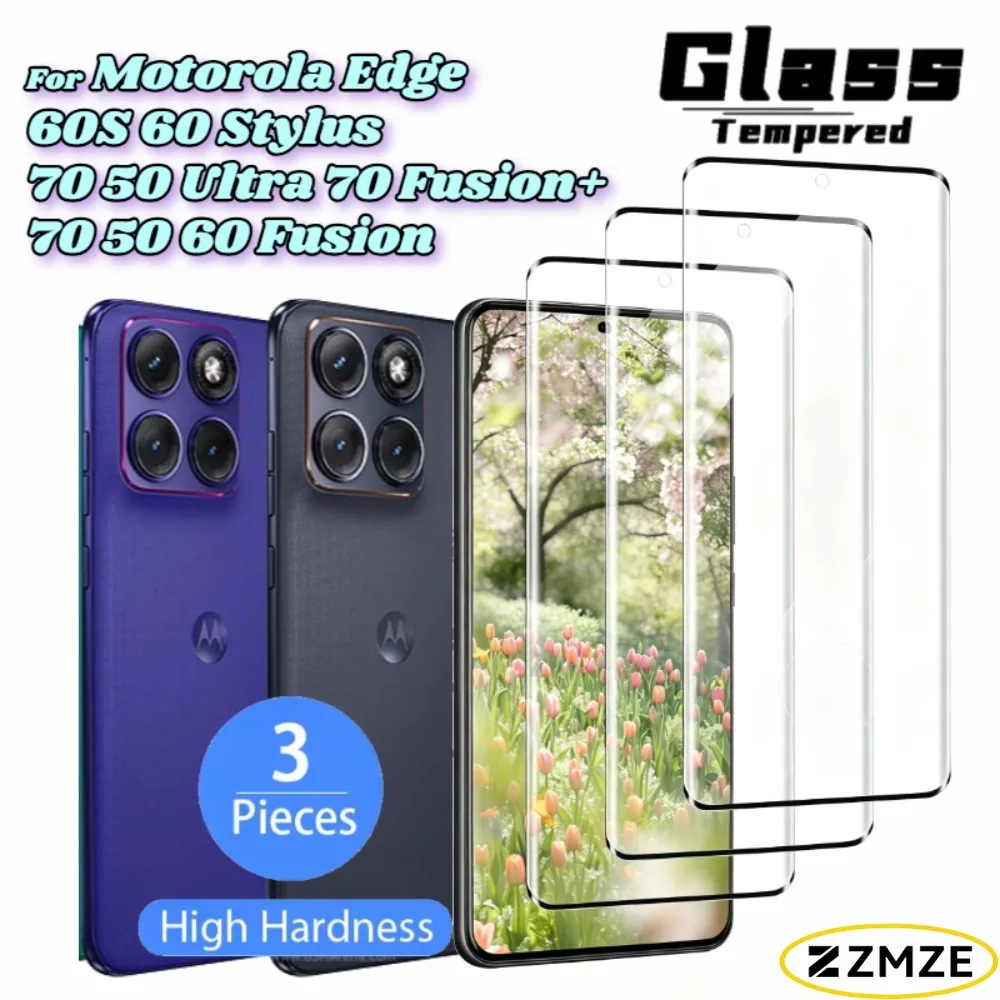 3Pcs HD Clear Transparent Tempered Glass For Motorola Edge 60 50 70 Fusion + Screen Protector For Edge 70 50 Ultra 60S 60 Stylus
3Pcs HD Clear Transparent Tempered Glass For Motorola Edge 60 50 70 Fusion + Screen Protector For Edge 70 50 Ultra 60S 60 Stylus