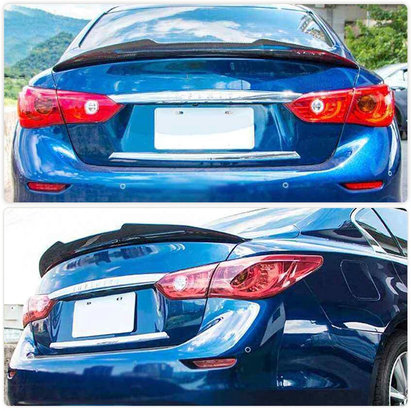 Задний спойлер багажника автомобиля, крылья для Infiniti Q50 Q50L 2014-2021, гоночный задний спойлер, крыло багажника, комплект кузова, ABS, глянцевый черный
Задний спойлер багажника автомобиля, крылья для Infiniti Q50 Q50L 2014-2021, гоночный задний спойлер, крыло багажника, комплект кузова, ABS, глянцевый черный