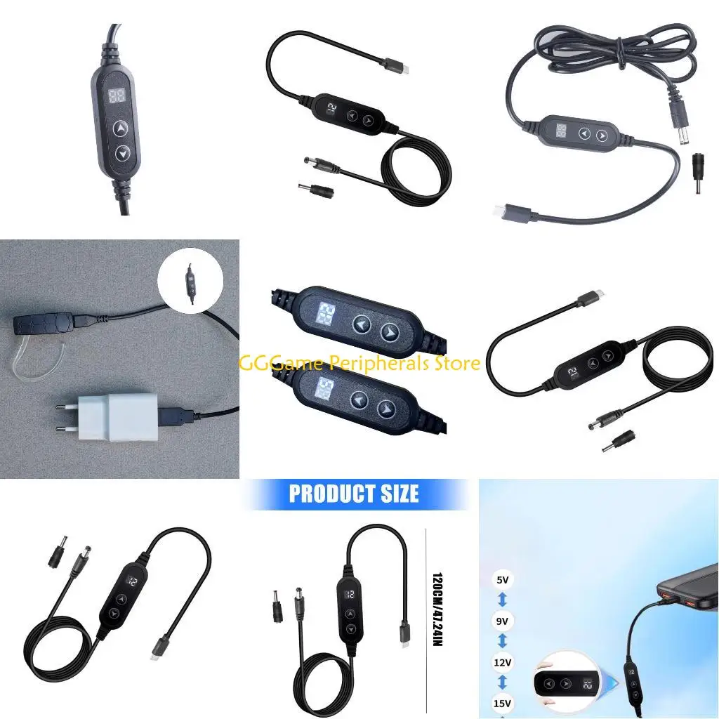 U55B Type C To Dc5525 Charging Cable 65W Output Interchangeable 1Connectors Adjustable Voltages for Enthusiasts, DIY Users,
U55B Type C To Dc5525 Charging Cable 65W Output Interchangeable 1Connectors Adjustable Voltages for Enthusiasts, DIY Users,