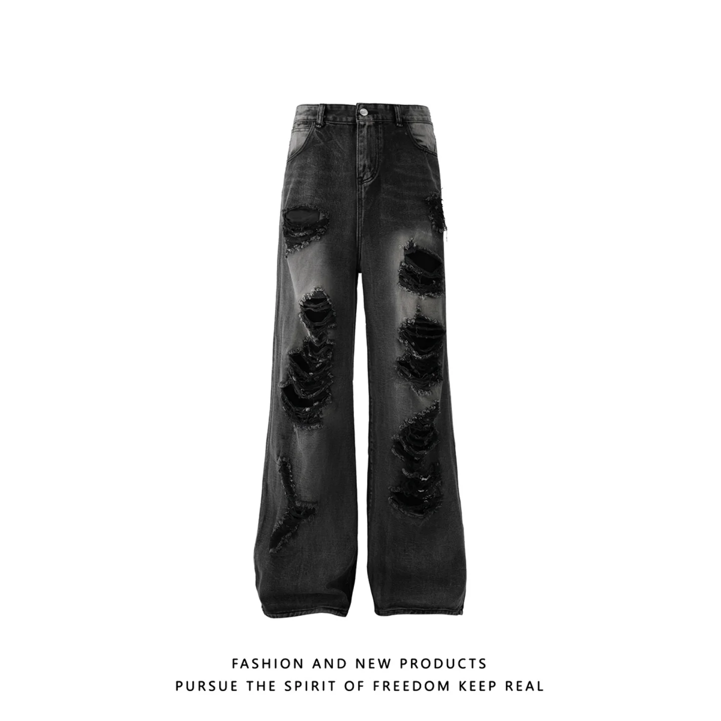 Washed American Style Men's Jeans Trendy High Street Dark Hip Hop Fashion Loose Leg Long Pants Casual Straight Tube Trousers
Washed American Style Men's Jeans Trendy High Street Dark Hip Hop Fashion Loose Leg Long Pants Casual Straight Tube Trousers