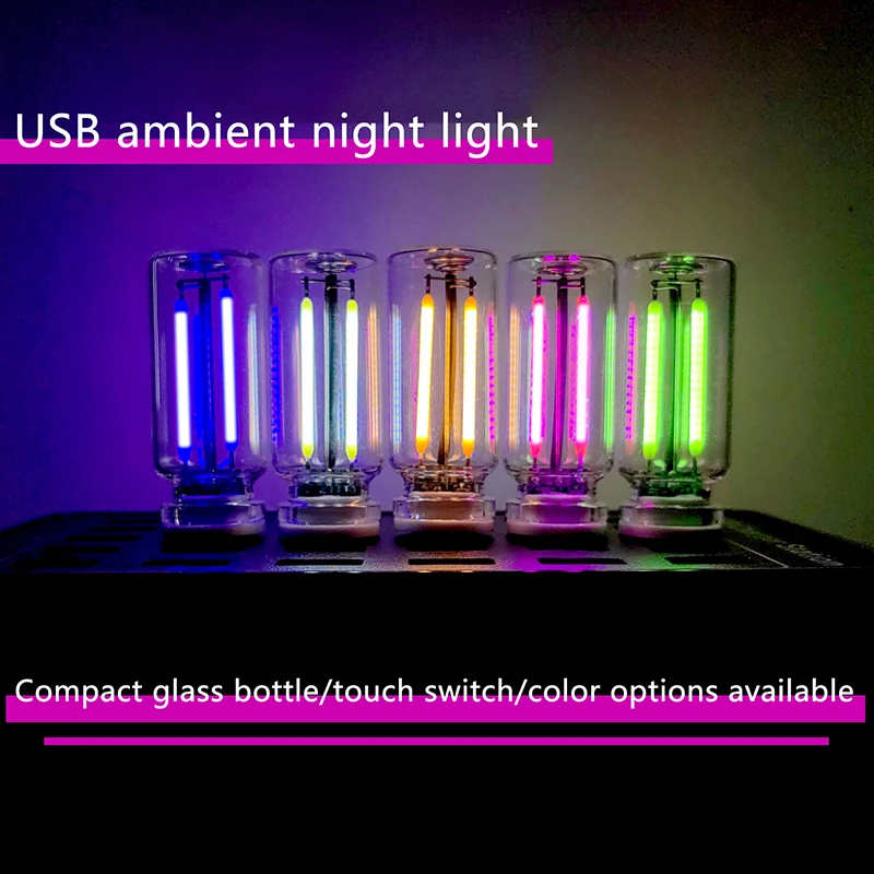 1Pcs Car USB Night Light Touch Dimmable LED Filament Lamp Portable Lighting Plug And Play Decorative Atmosphere Light For Car
1Pcs Car USB Night Light Touch Dimmable LED Filament Lamp Portable Lighting Plug And Play Decorative Atmosphere Light For Car