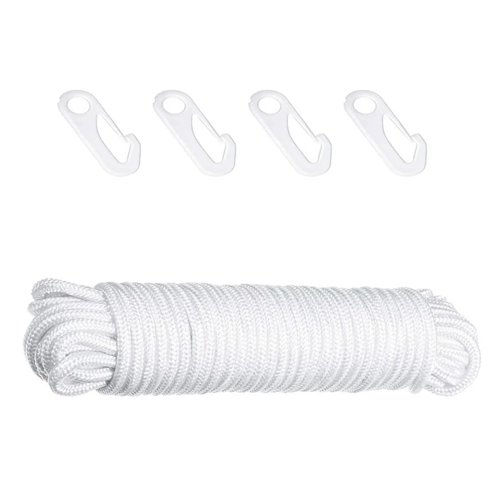 Flagpole Rope Nylon White Flagpole Rope Hook Kit for Hanging Line Replacement Outdoor Accessories Flag
Flagpole Rope Nylon White Flagpole Rope Hook Kit for Hanging Line Replacement Outdoor Accessories Flag