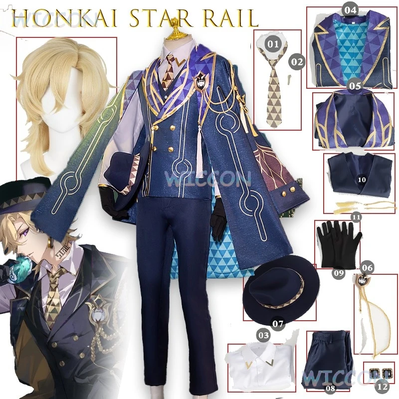 Honkai Star Rail Aventurine Cosplay Costume Stoneheart Ten Members Golden Outfit Turnbased RPG Game Character Dress Halloween
Honkai Star Rail Aventurine Cosplay Costume Stoneheart Ten Members Golden Outfit Turnbased RPG Game Character Dress Halloween
