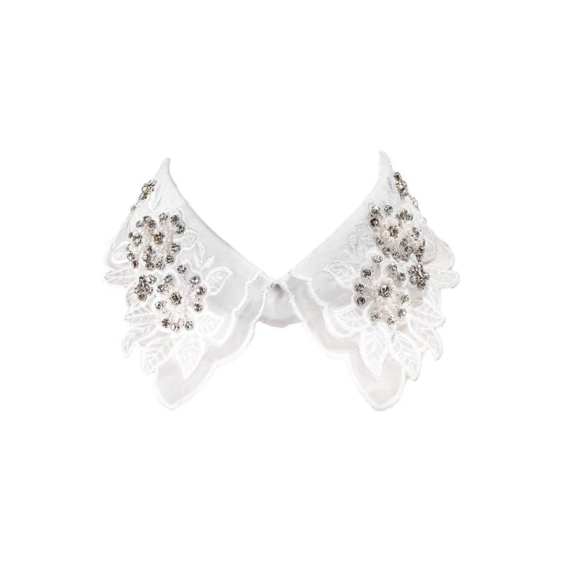 Lapel Embroidery Floral Rhinestones Removable Collar for Fashionable Women Y166
Lapel Embroidery Floral Rhinestones Removable Collar for Fashionable Women Y166