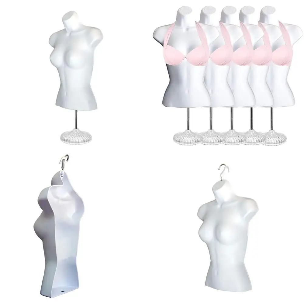 White Female Hollow Back Mannequin Set with Acrylic Stand and Metal Pole, S-M Sizes (5)
White Female Hollow Back Mannequin Set with Acrylic Stand and Metal Pole, S-M Sizes (5)
