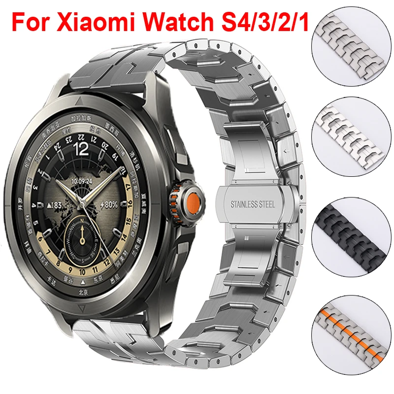 Luxury Metal Strap For Xiaomi Watch S4 S3 S2 S1 Active Stainless Steel Band For Xiaomi Mi Watch 2 Pro Color Color2 Mens Bracelet
Luxury Metal Strap For Xiaomi Watch S4 S3 S2 S1 Active Stainless Steel Band For Xiaomi Mi Watch 2 Pro Color Color2 Mens Bracelet