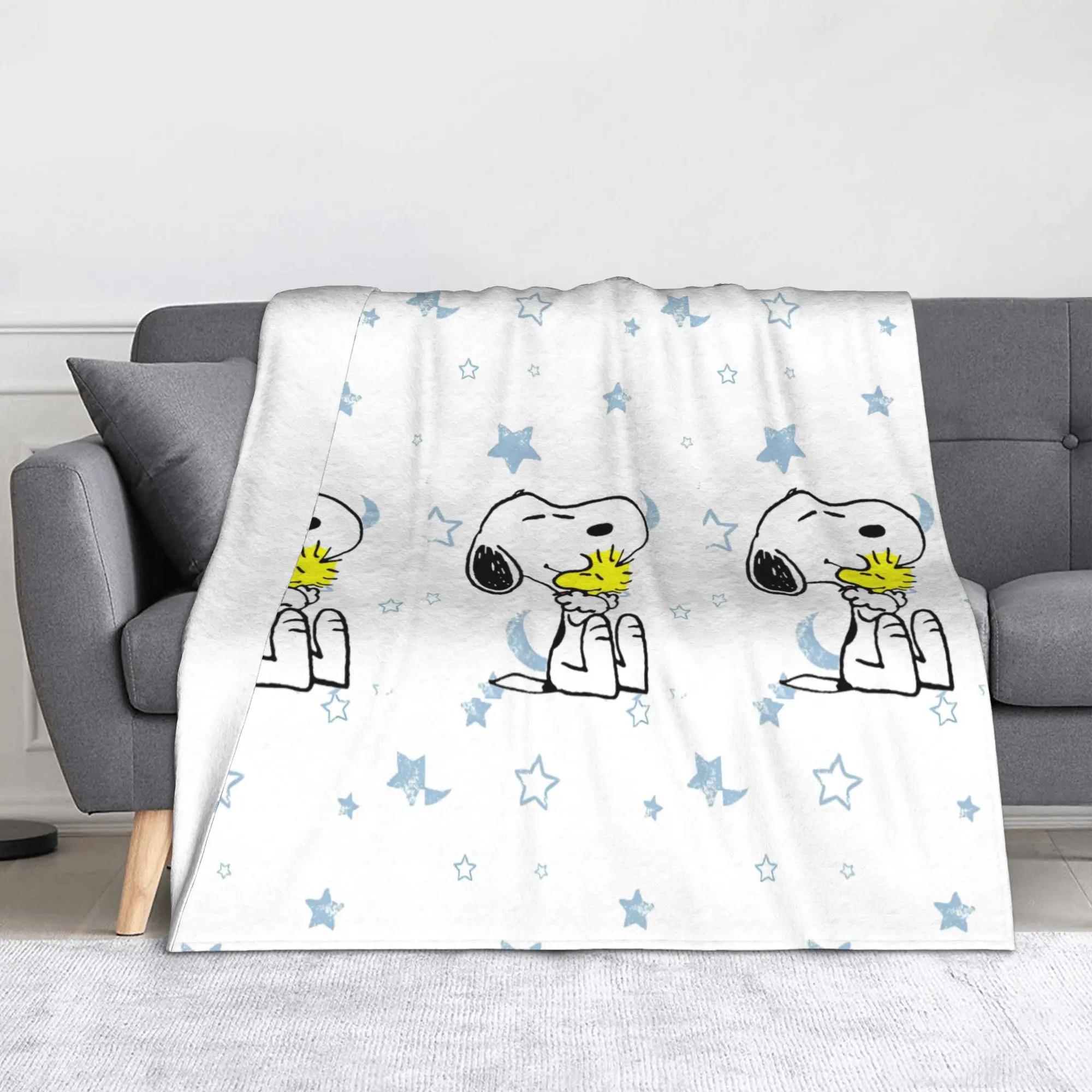 Snoopy Woodstock Knitted Blanket Flannel Super Soft Throw Blanket for Airplane Travel Bedroom Quilt
Snoopy Woodstock Knitted Blanket Flannel Super Soft Throw Blanket for Airplane Travel Bedroom Quilt