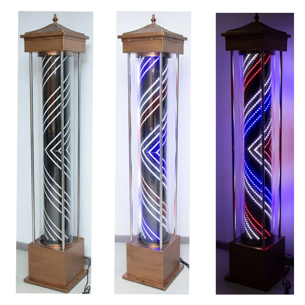 Fovnci Hair Salon Sign Barber Lamps Custom Large Size 190cm 210cm Rotating Barbershop Barber Pole with Glass Material
Fovnci Hair Salon Sign Barber Lamps Custom Large Size 190cm 210cm Rotating Barbershop Barber Pole with Glass Material