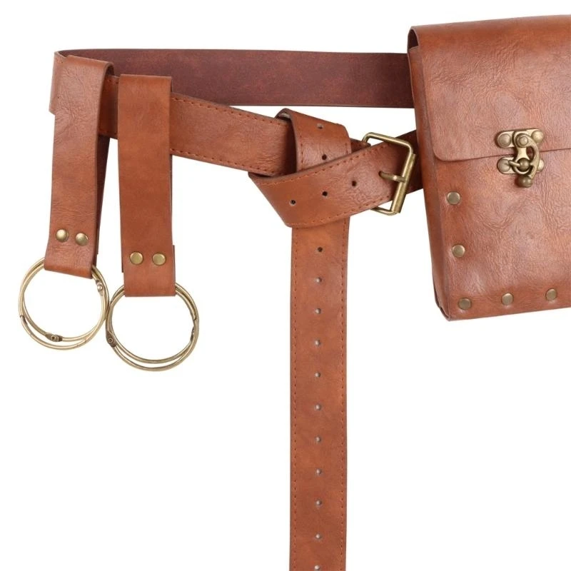 652F Medieval Leather Waist Bag Corked Potion Bottle Leather Belt for Halloween Medieval Leather Side Pack Wizard Waist Bag
652F Medieval Leather Waist Bag Corked Potion Bottle Leather Belt for Halloween Medieval Leather Side Pack Wizard Waist Bag