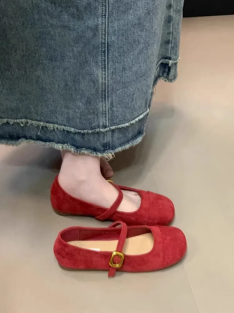 Retro Red Flat Bottom Mary Jane Shoes Women's Fashion Spring Autumn New Style Gentle Fairy Velvet Shoes Comfortable Casual Lo...
Retro Red Flat Bottom Mary Jane Shoes Women's Fashion Spring Autumn New Style Gentle Fairy Velvet Shoes Comfortable Casual Lo...