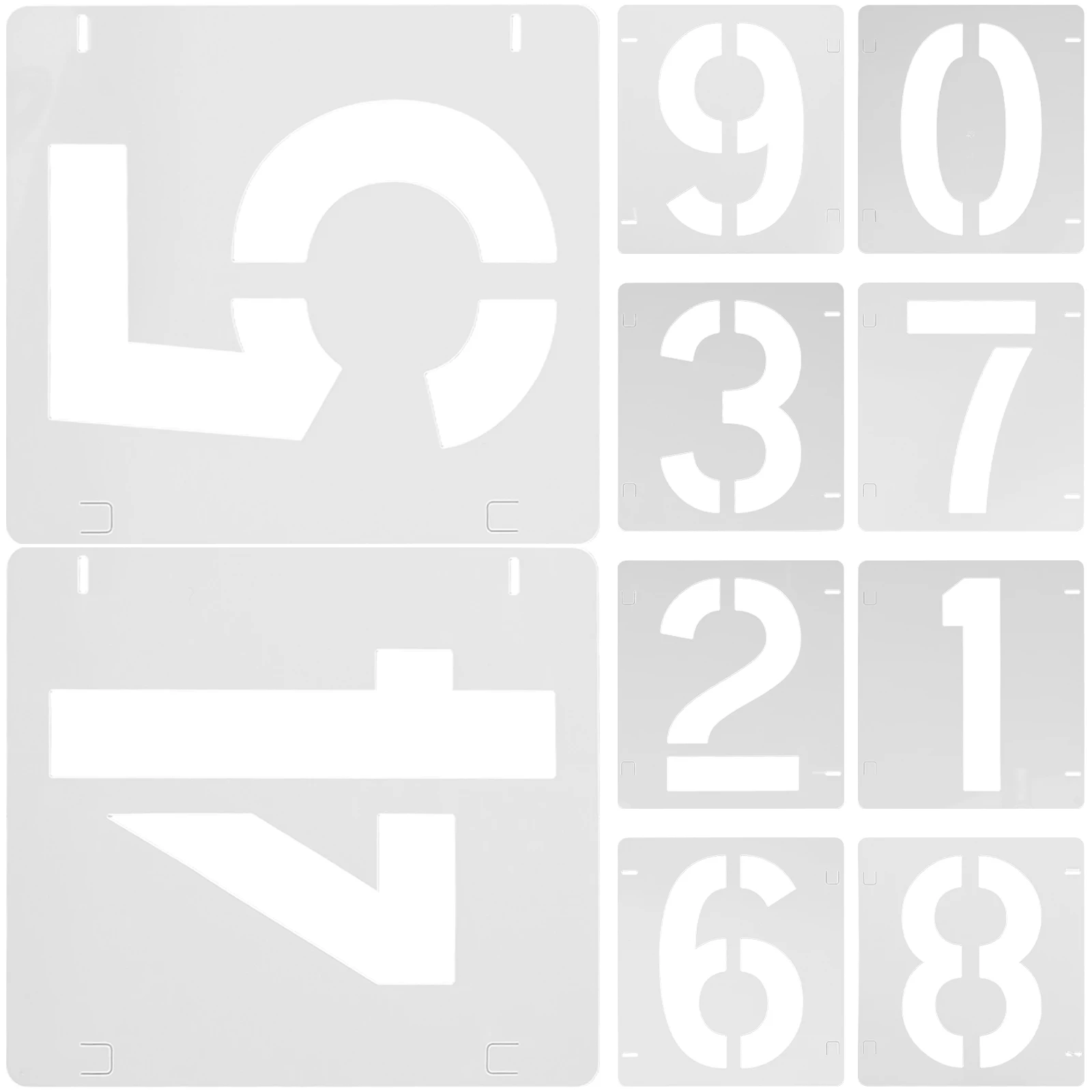10 Sheets 12x10.2cm Digital Templates Number Stencils for Crafts Painting Tools Plastic Drawing Stencils Kit Spray Numbers
10 Sheets 12x10.2cm Digital Templates Number Stencils for Crafts Painting Tools Plastic Drawing Stencils Kit Spray Numbers
